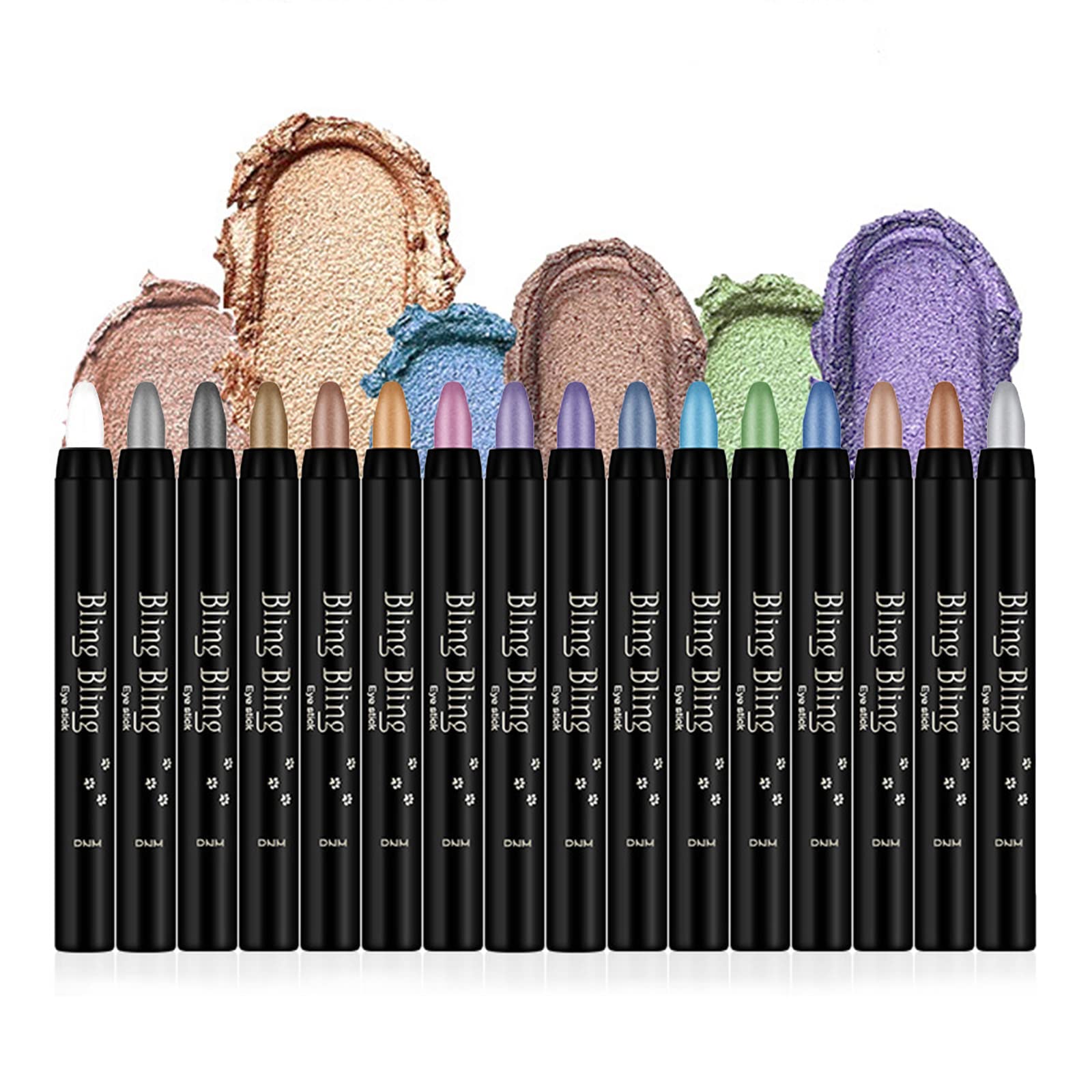VolksRose 16 colores sombras stick, paleta variada para crear looks diversos.