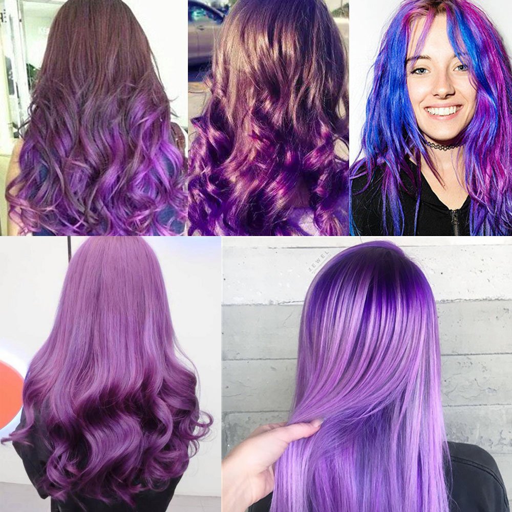VOLLUCK pomada coloracion pelo morado, aplicacion sencilla para cambios de estilo.