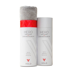 VOLO Hero Luna Gray: toalla ultra suave para secado rápido del cabello y reducción de frizz.