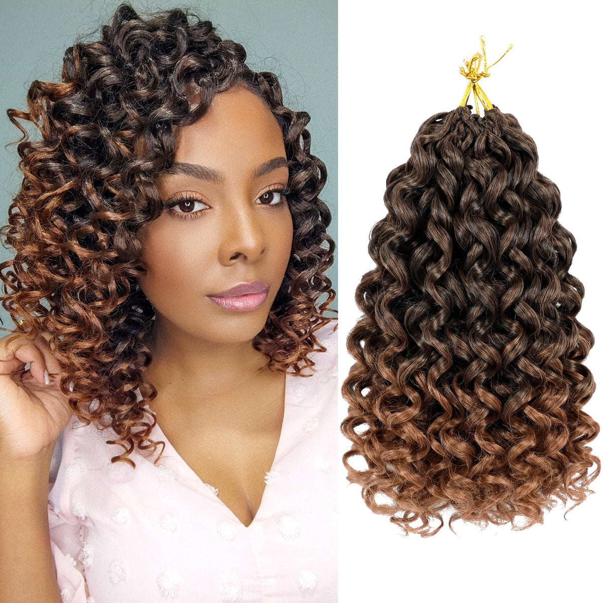 Vomella GoGo Curl ondulado suave 10 pulgadas, aspecto natural y cómodo.