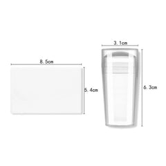 Vonrui raspador Plastico para plantillas de uñas Frances