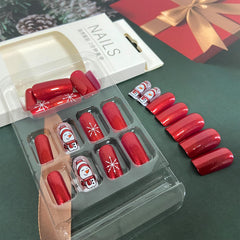 Uñas Vopintpy presión navidad Patrones copos; ideal para manualidades en casa