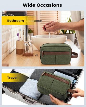 Vorspack bolsa de aseo con bolsillo frontal para accesorios.