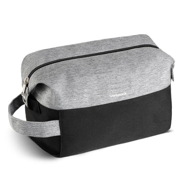 Vorspack bolsa de higiene para viaje, vista frontal, ligera y organizada.