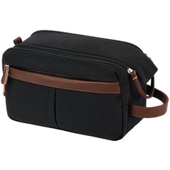 Vorspack bolso de aseo canvas grande, vista frontal, gran capacidad para viaje diario.