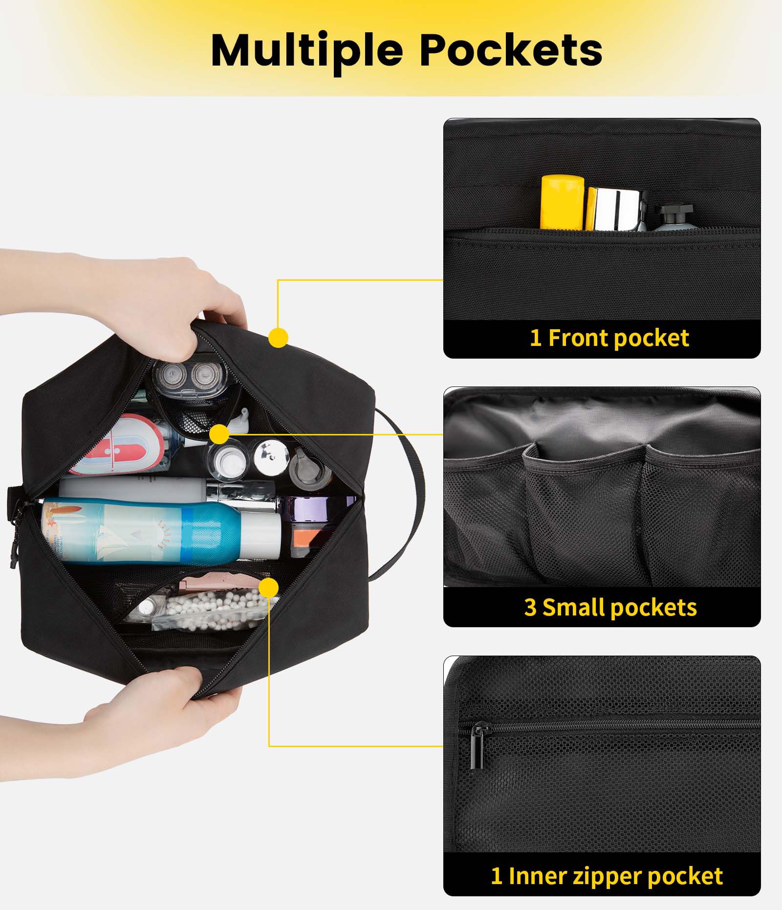 Vorspack bolsa de aseo viaje con interiores organizados
