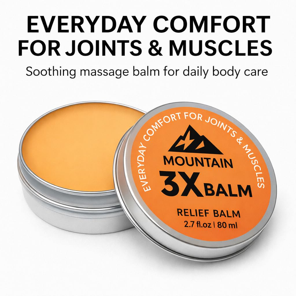 VOSETOKELA Mountain 3X Balm con masaje en áreas focales para relajación.
