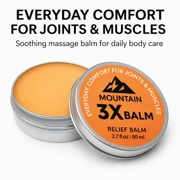 VOSETOKELA Mountain 3X Balm con masaje en áreas focales para relajación.