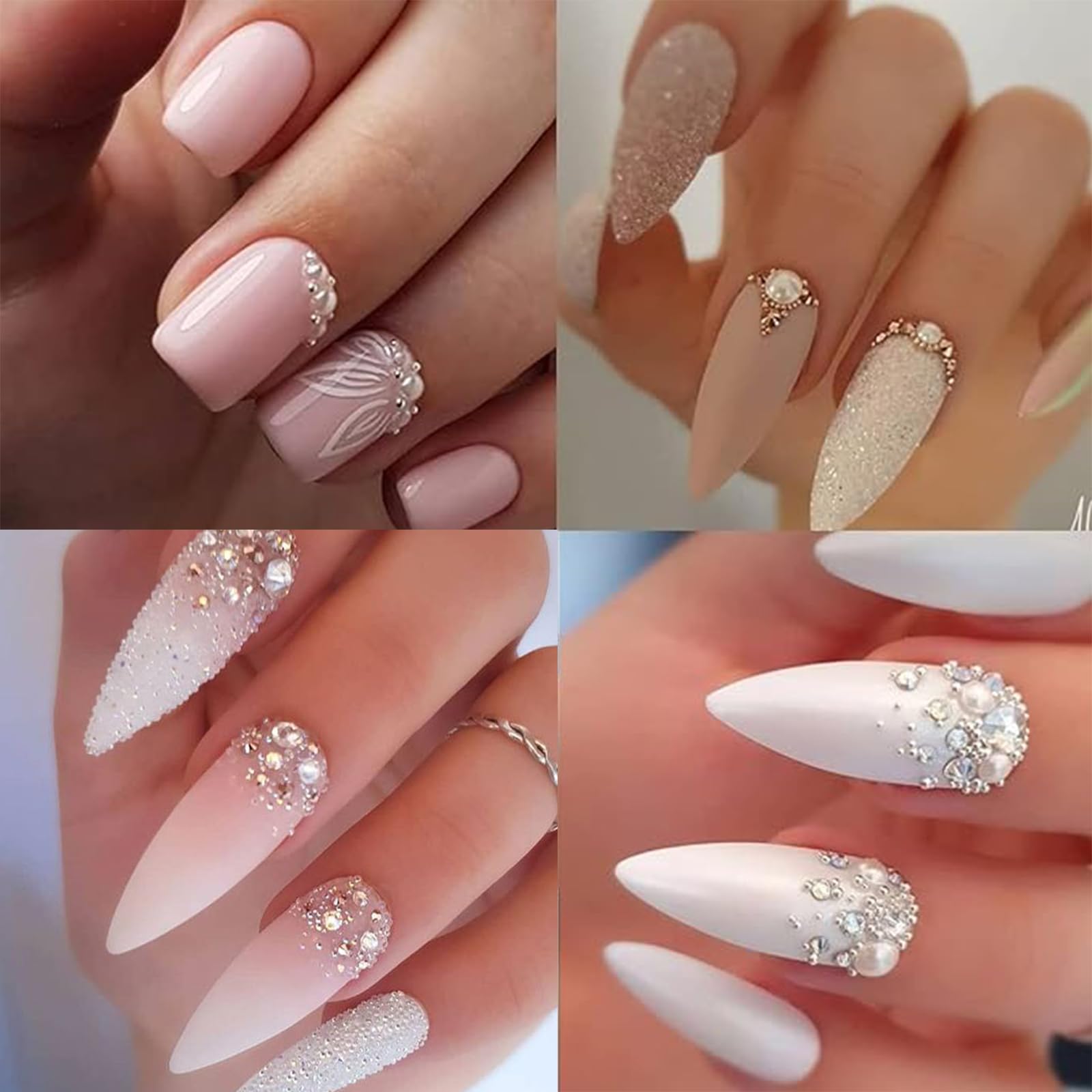VOTACOS brillos y gemas para realzar manicuras y decoraciones creativas.