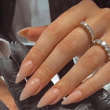 VOTACOS diseño natural stiletto nude para acabado suave