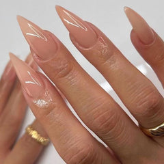 VOTACOS uñas postizas stiletto nude, paquete completo para manicura rápida