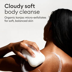 Vove Konjac: textura gel-cremosa al remojar, limpieza suave.