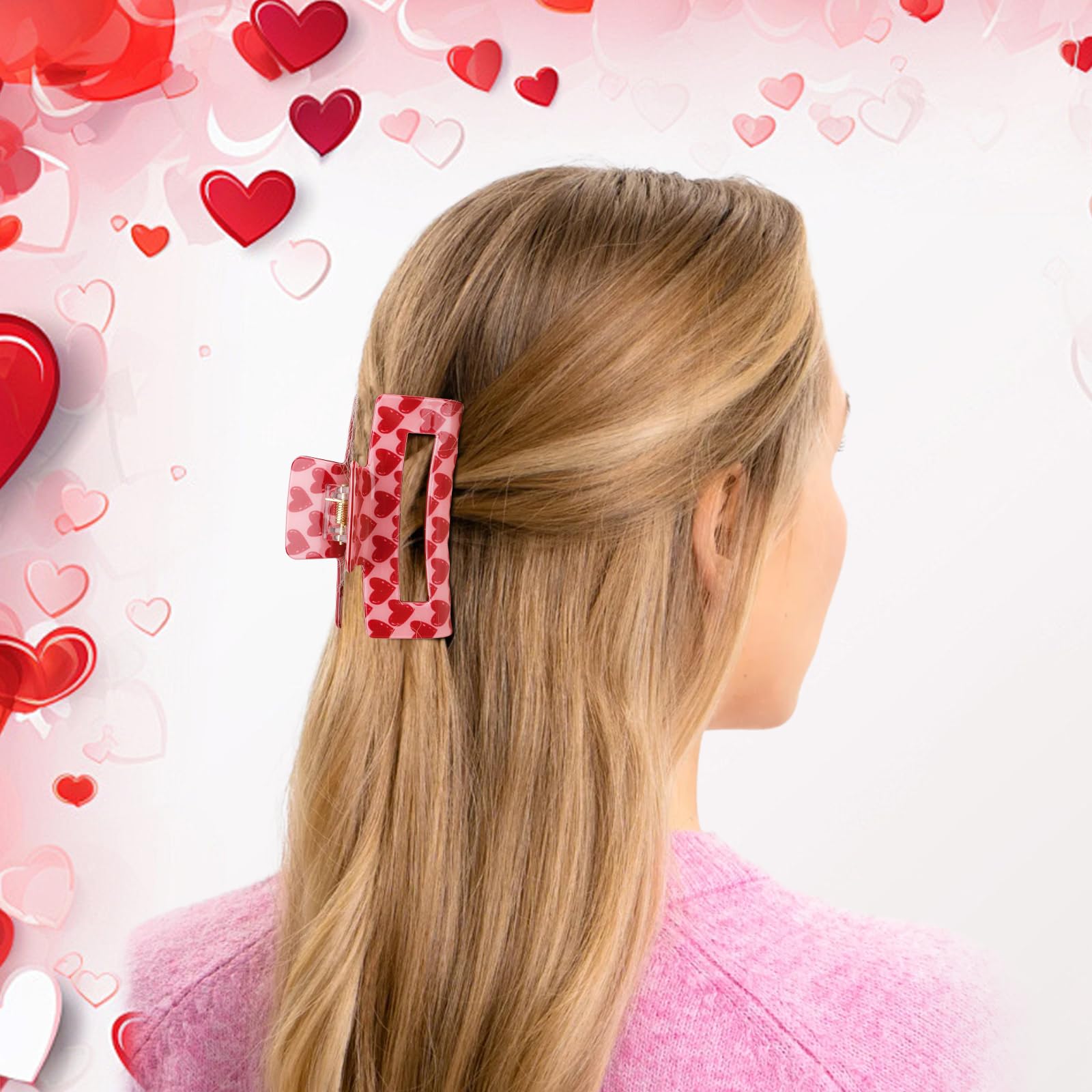Empaque de pinzas Vovii con corazón rosa, regalo ideal para mujeres.