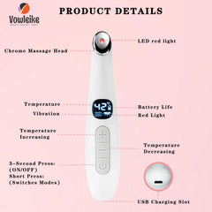 Masaje ocular de Vowleike con vibración suave para alivio.