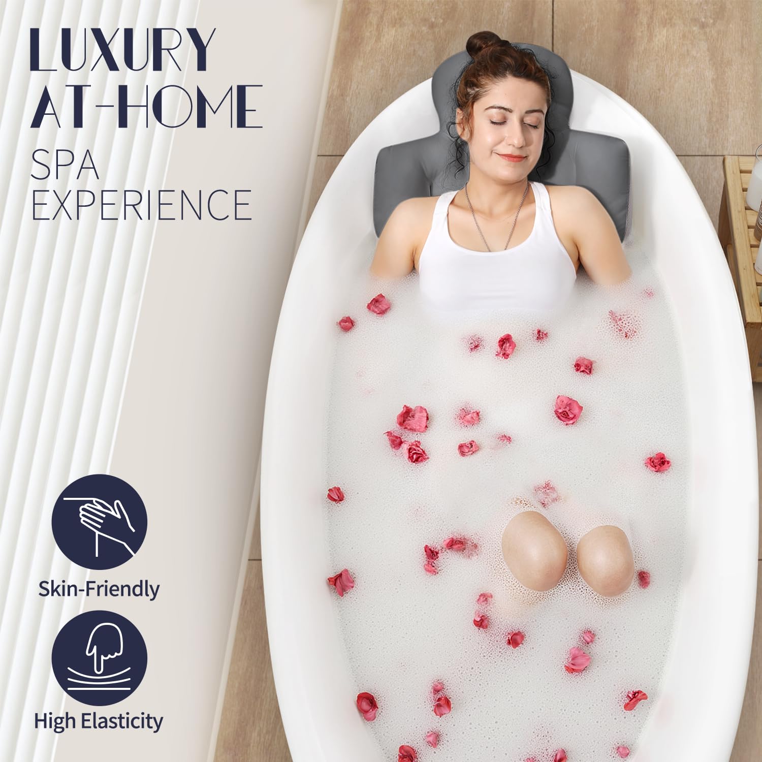 VOXOR almohada de baño con tejido 5D malla de aire para mayor transpirabilidad