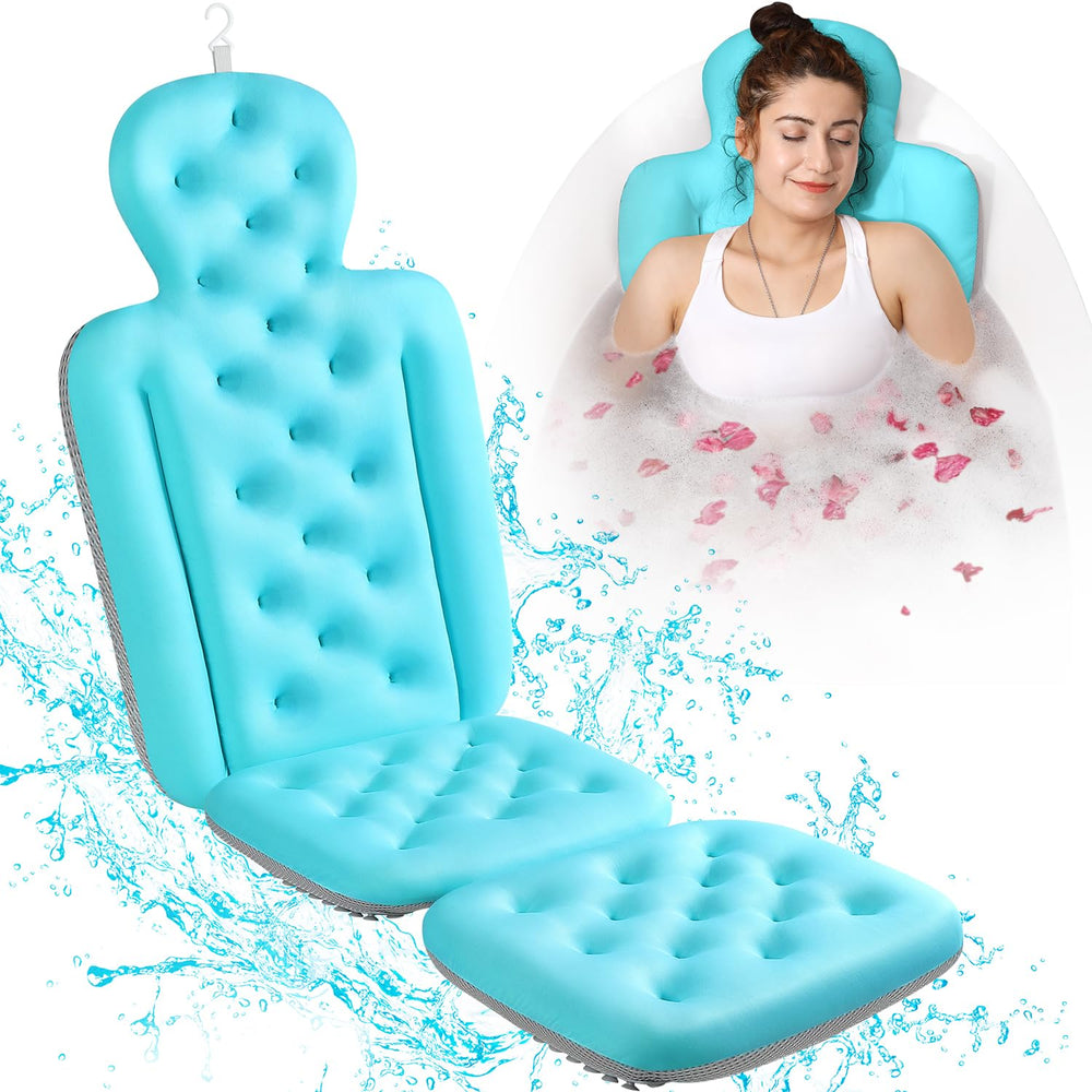VOXOR cojin baño cuerpo completo azul para cuello y espalda.