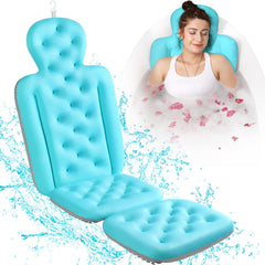 VOXOR cojin baño cuerpo completo azul para cuello y espalda.