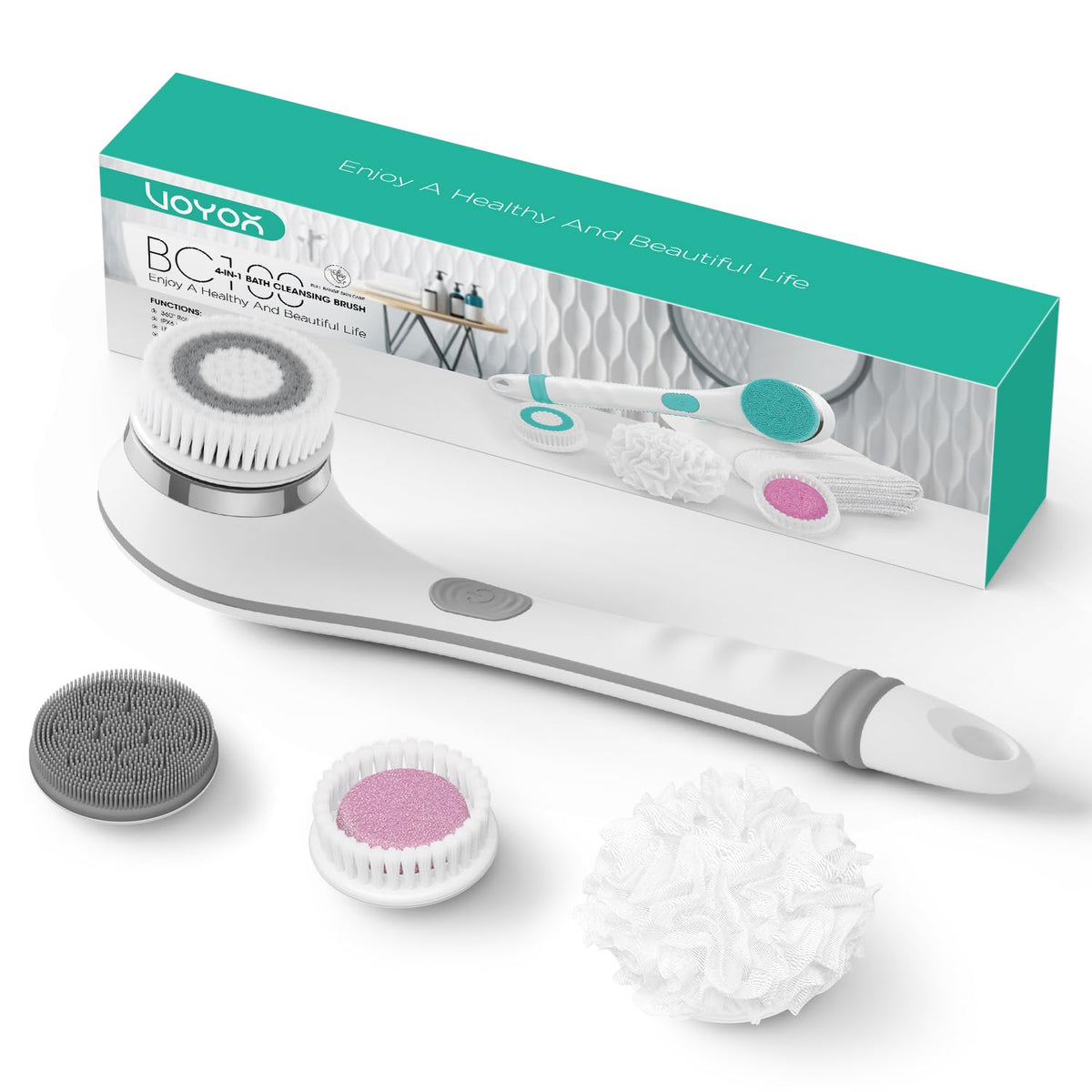 VOYOR BC100 con cabezal rotatorio 360 para exfoliación profunda