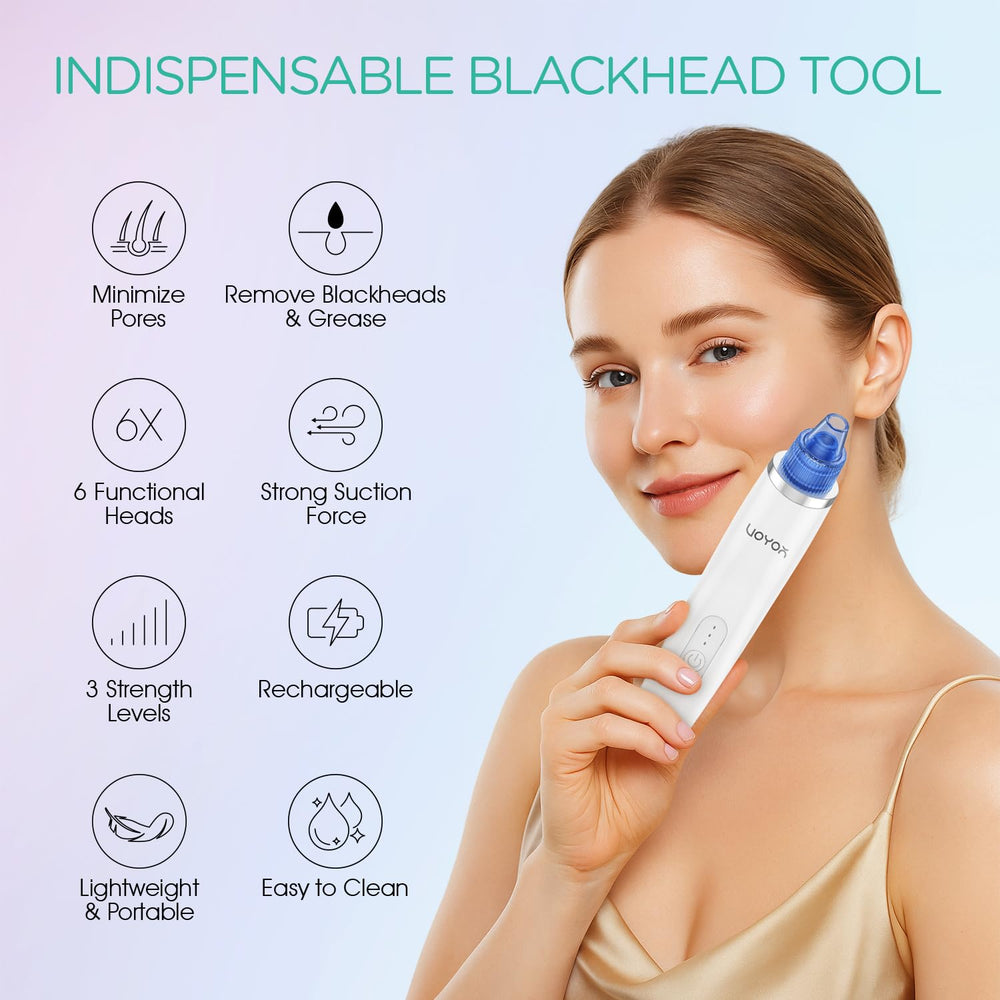 VOYOR Removedor de Puntos Negros con cabeza mediana para zonas medias del rostro.