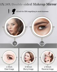 vpu-espejo-maquillaje-1x-hd ofrece visión nítida para retoques diarios