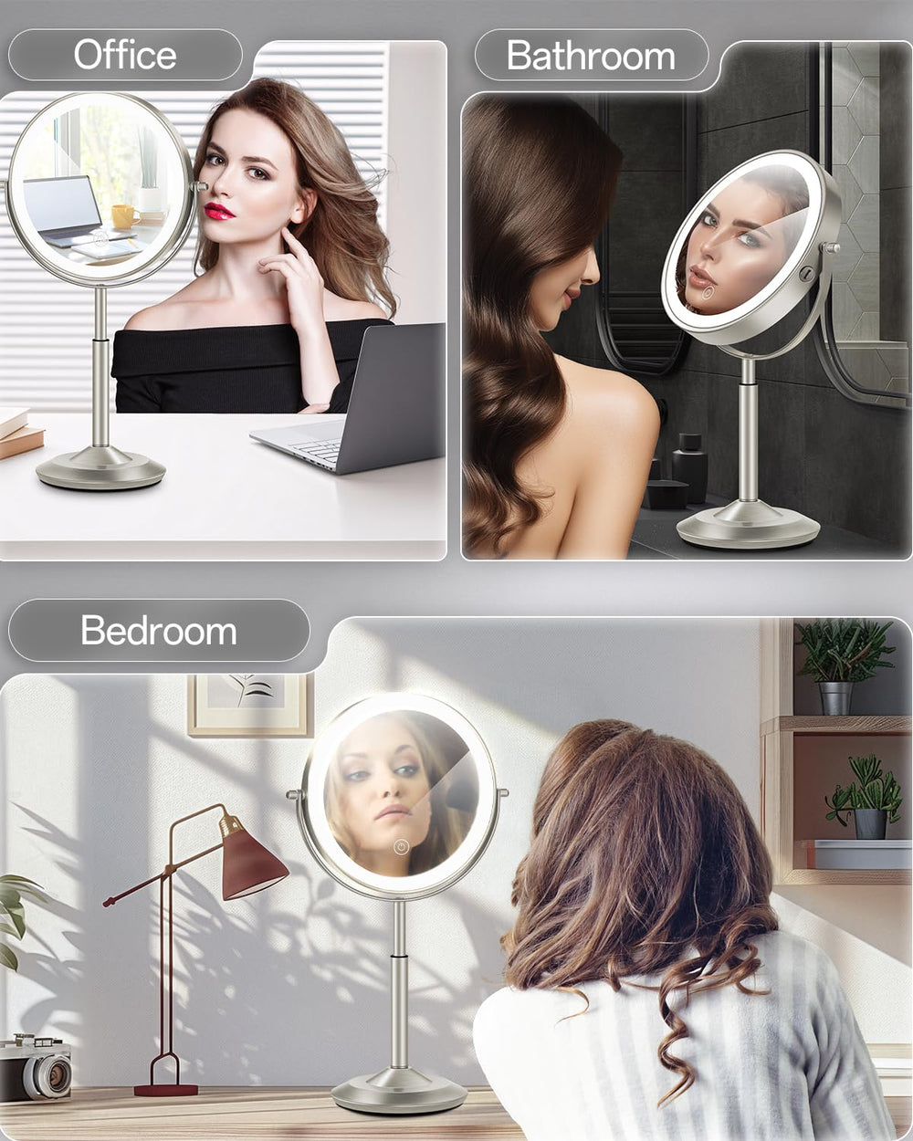 vpu-espejo-maquillaje-diseño-metal-resistente duradero y elegante