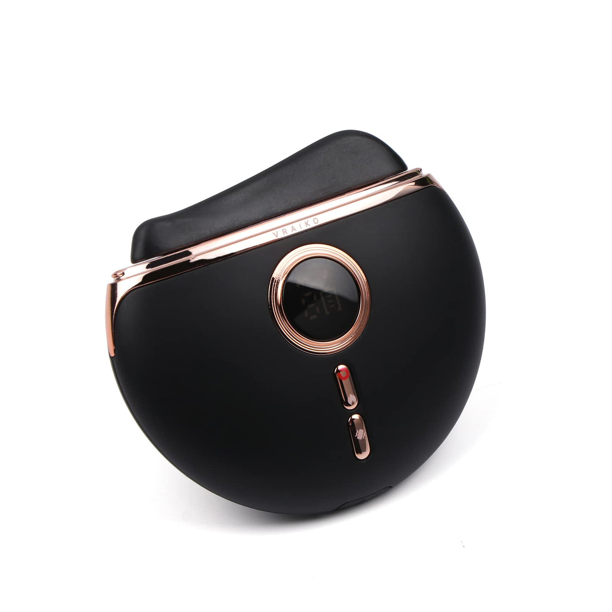 VRAIKO Eclipse: diseño negro con borde rose gold para un look elegante.