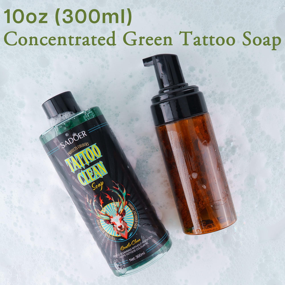 VRAIKO SADOER Dilución 1:10 para limpieza eficiente de tatuajes.