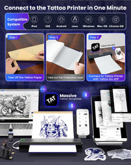 vretti P84 app Tattoo Go, facilita imprimir diseños directamente desde el teléfono.