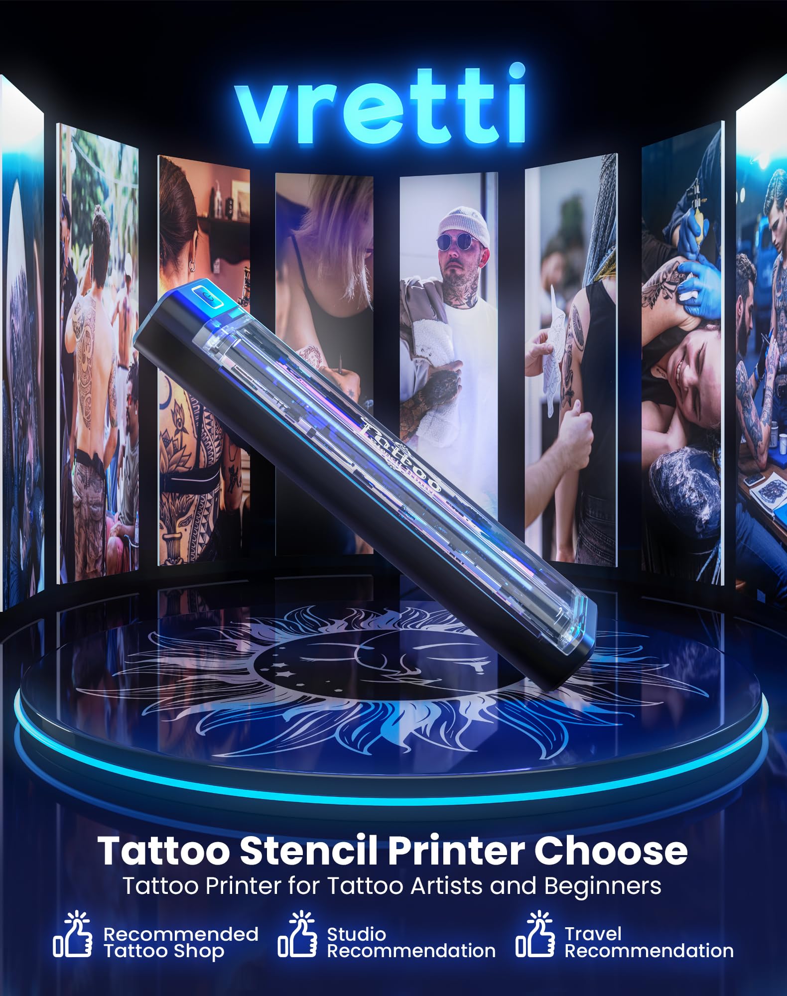 vretti P84 tamano-portatil-ligero, compacto para trabajar en estudio o fuera de él.