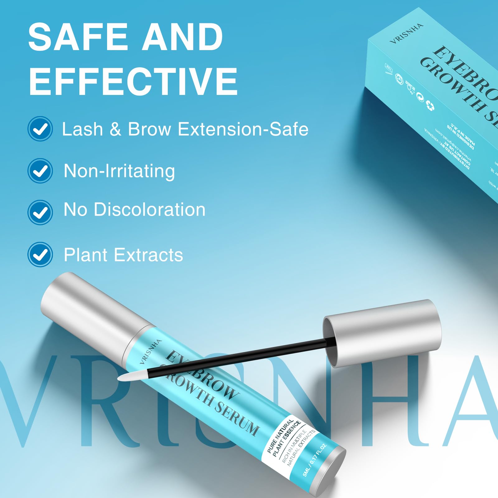 VRISNHA cejas densas: resultado suave y natural