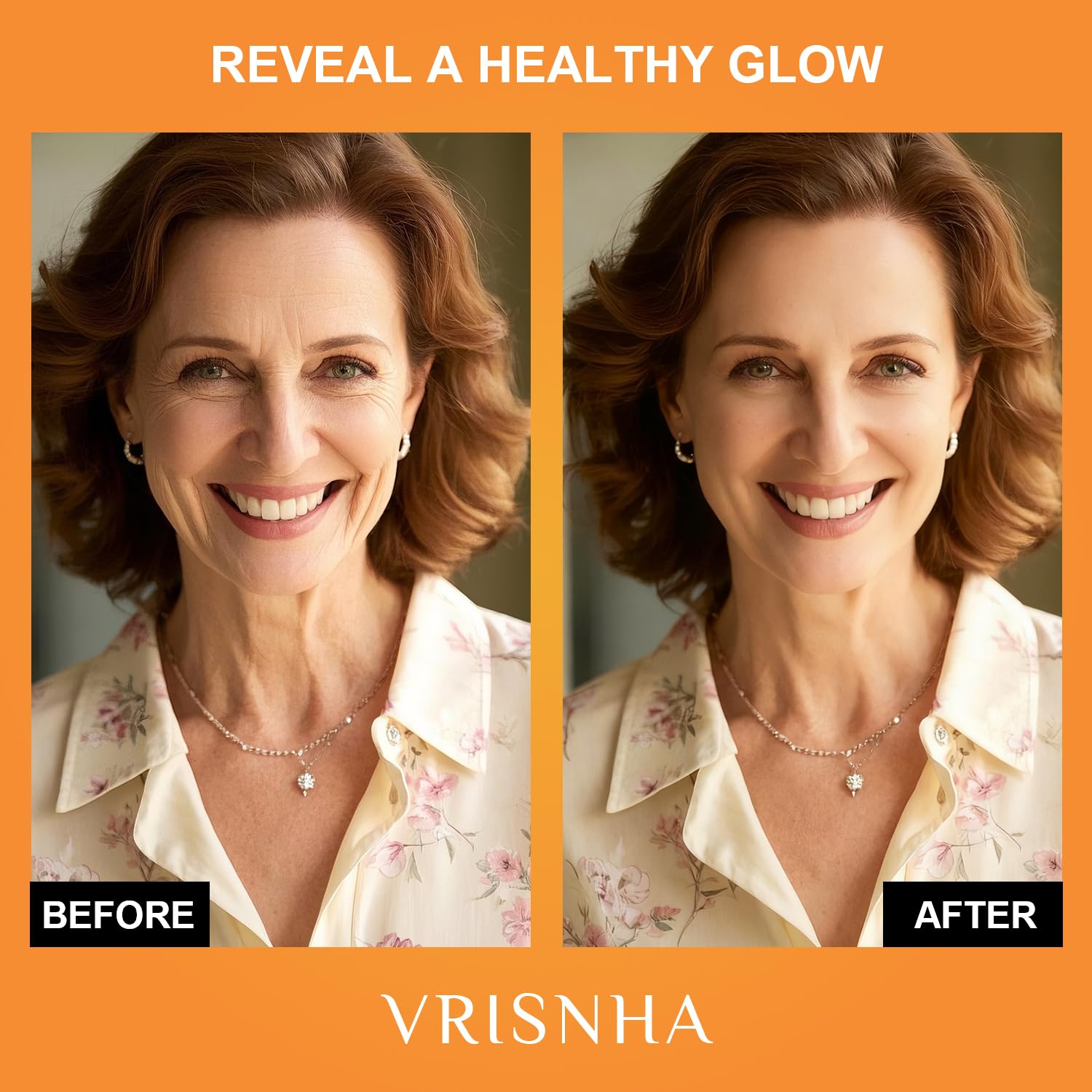 VRISNHA suero Vitamina C textura hidratante para piel madura