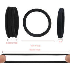 Elásticos para pelo sin costuras, adecuados para cabello grueso y sujeción estable