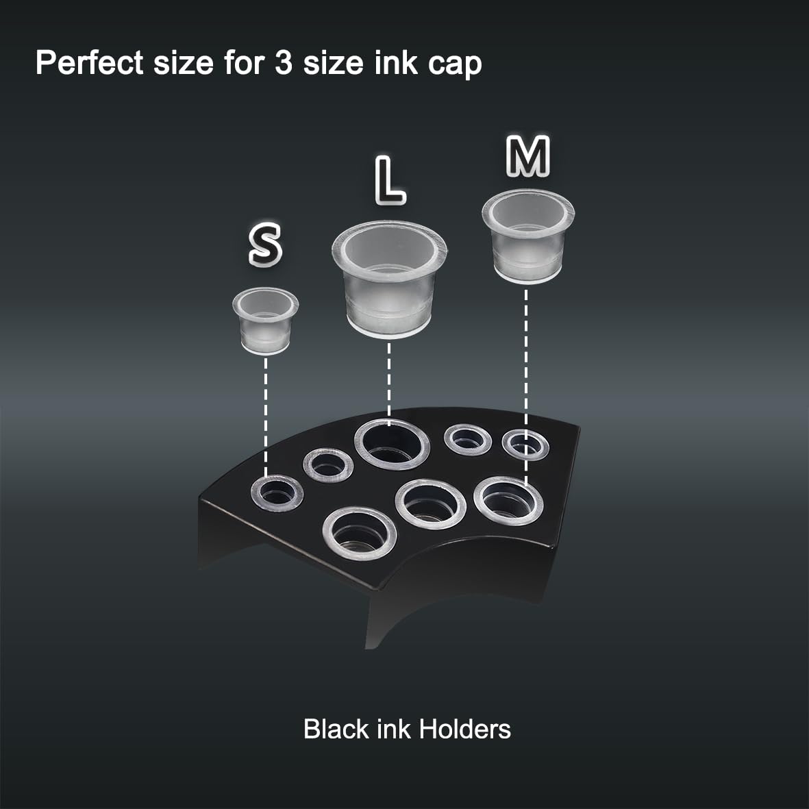 VryaSang copas pequeñas de tinta 8 mm para detalles finos.