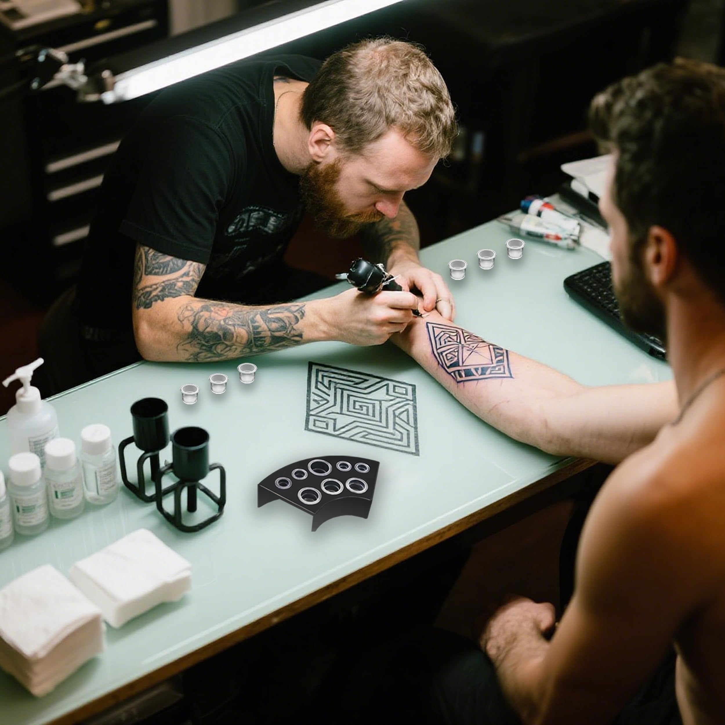 VryaSang plástico resistente para tapas de tinta de uso diario.