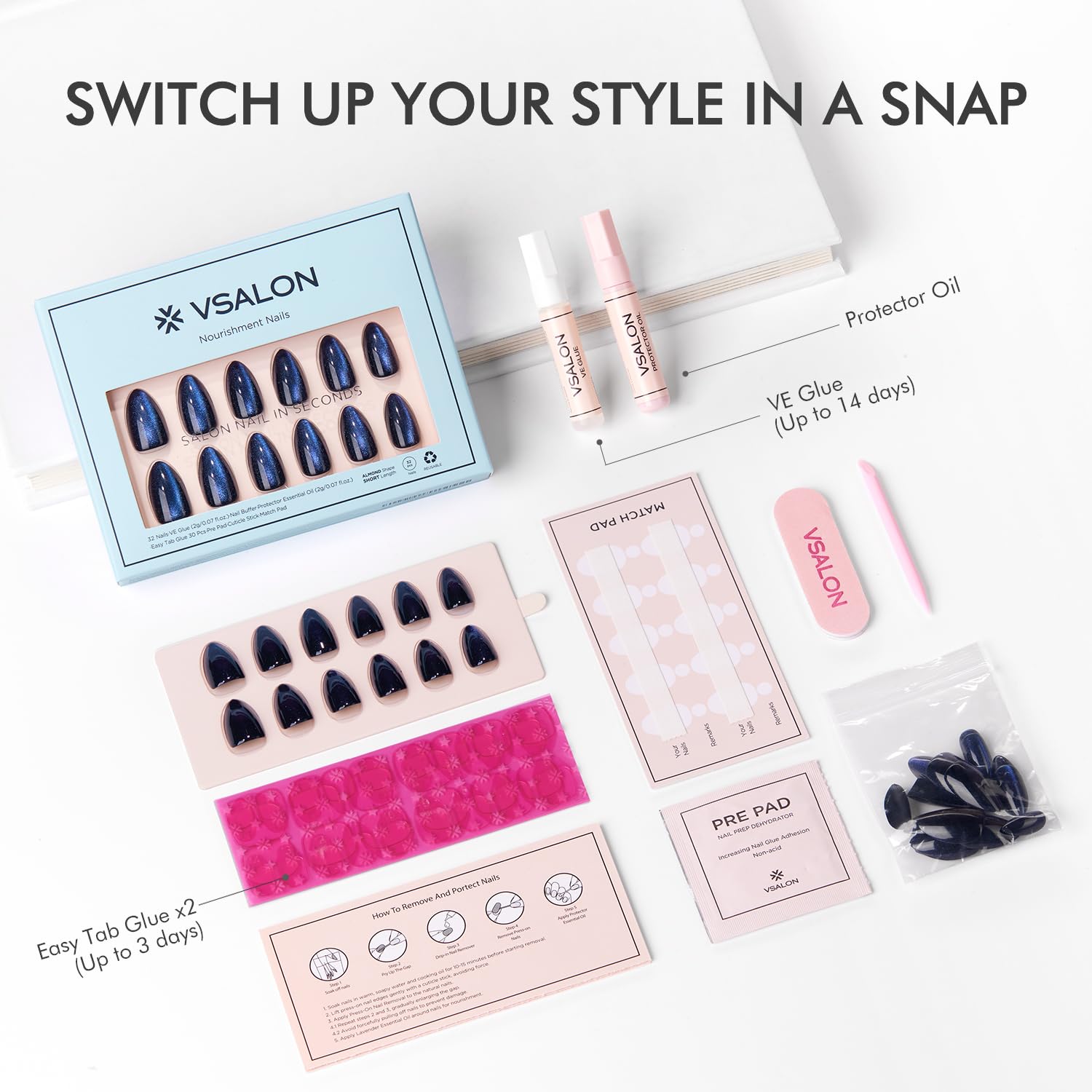 VSALON set de 32 piezas en 16 tallas para un ajuste cómodo