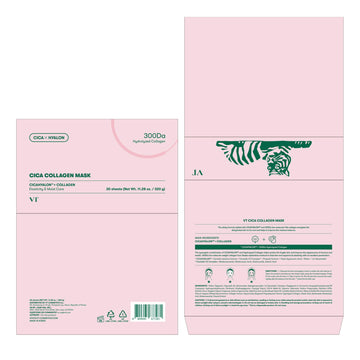 VT COSMETICS CICA Collagen Daily Mask post-use glow and renewed softness.