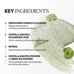 VT COSMETICS CICA Mask Cleanser: purificación de poros para piel más clara y suave.