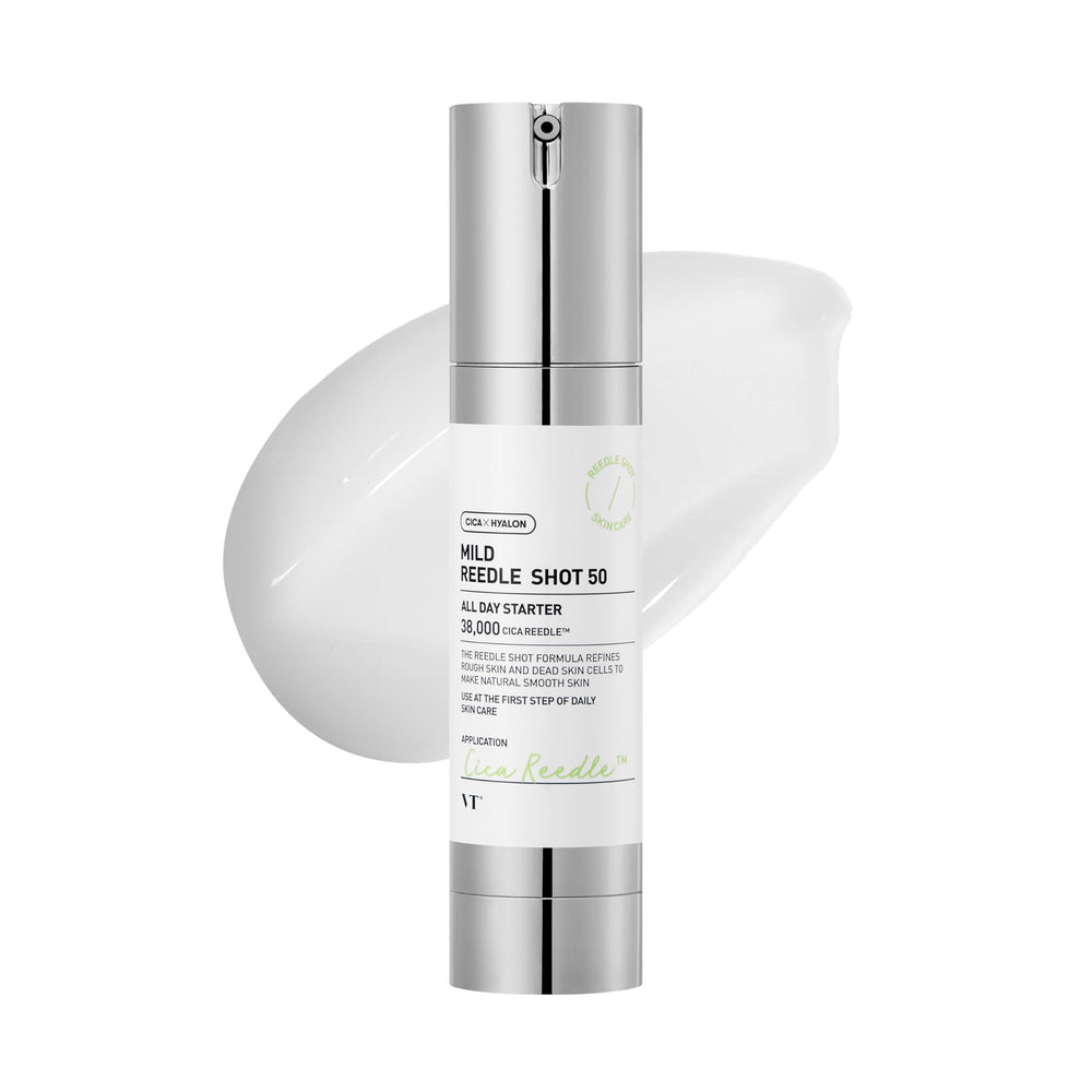 VT COSMETICS CICA Reedle Shot para cuidado de poros y exfoliación suave.