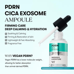 Textura ligera de VT COSMETICS PDRN Cica Exosome Ampoule para uso diario sin grasa