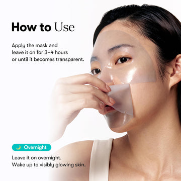 VT COSMETICS PDRN hydrogel mask on face illustrates hydration and plumping benefits.