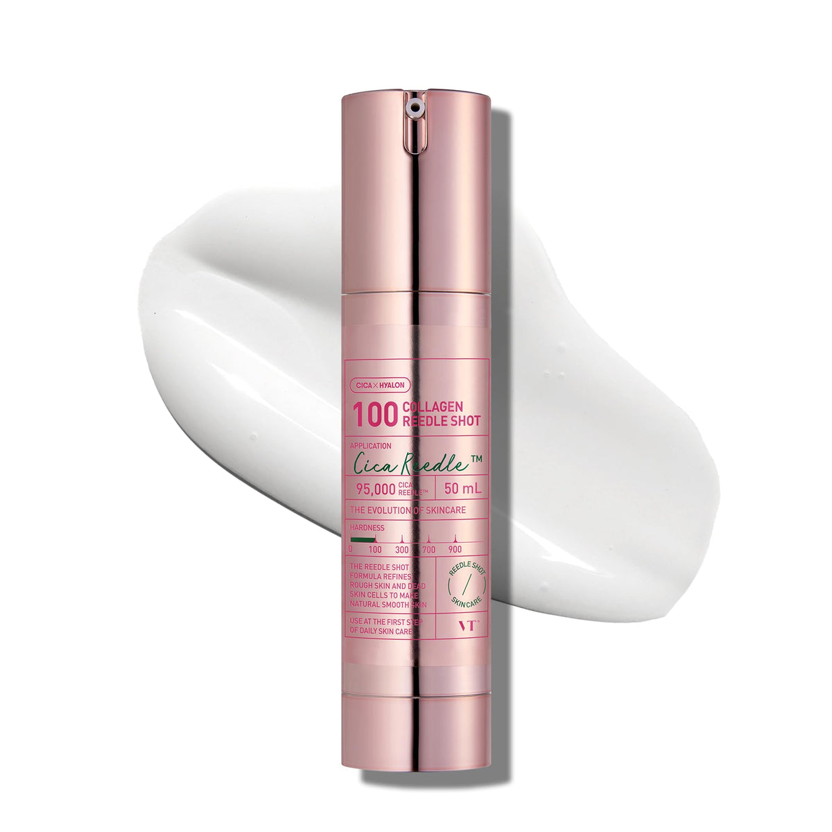 Serúm VT COSMETICS Pink Reedle Shot en bote, hidratación profunda para piel