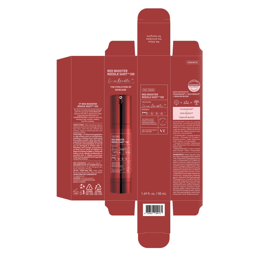 Cuidado capilar con booster rojo para cuero cabelludo saludable