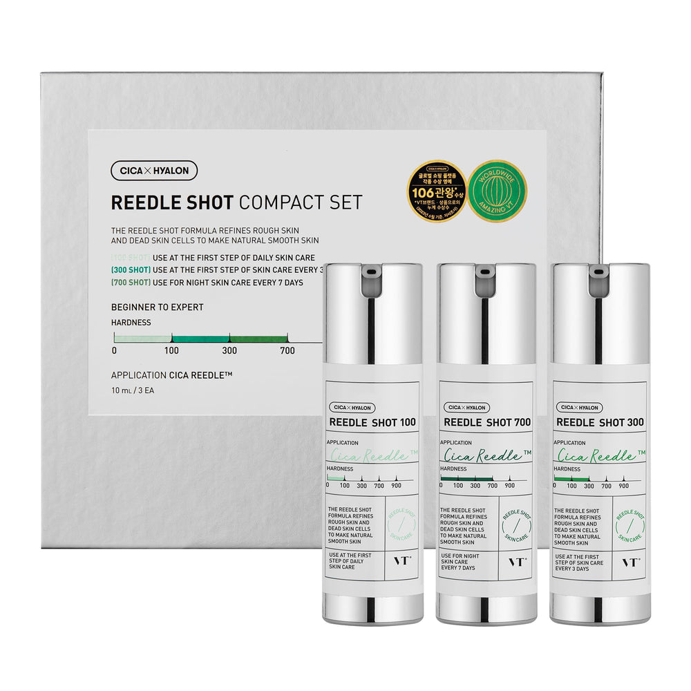 VT COSMETICS Reedle Shot 100 frasco compacto para mayor absorción de activos.