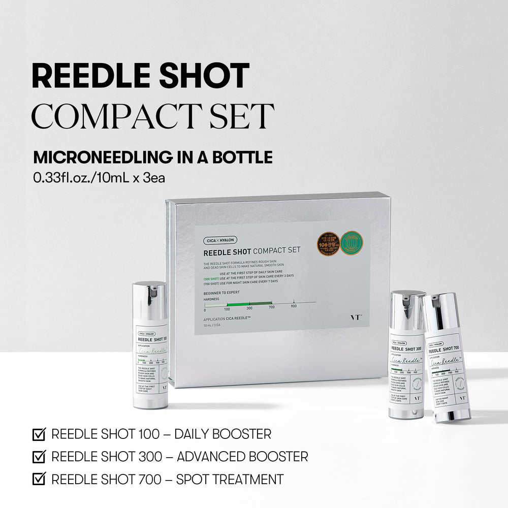 VT COSMETICS Reedle Shot 300 frasco para absorción profunda de activos.