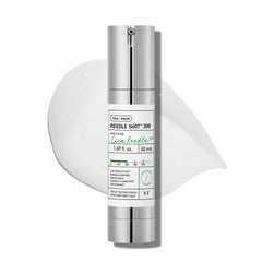 VT COSMETICS Reedle Shot – bouteille en verre transparente montrant le sérum apaisant.