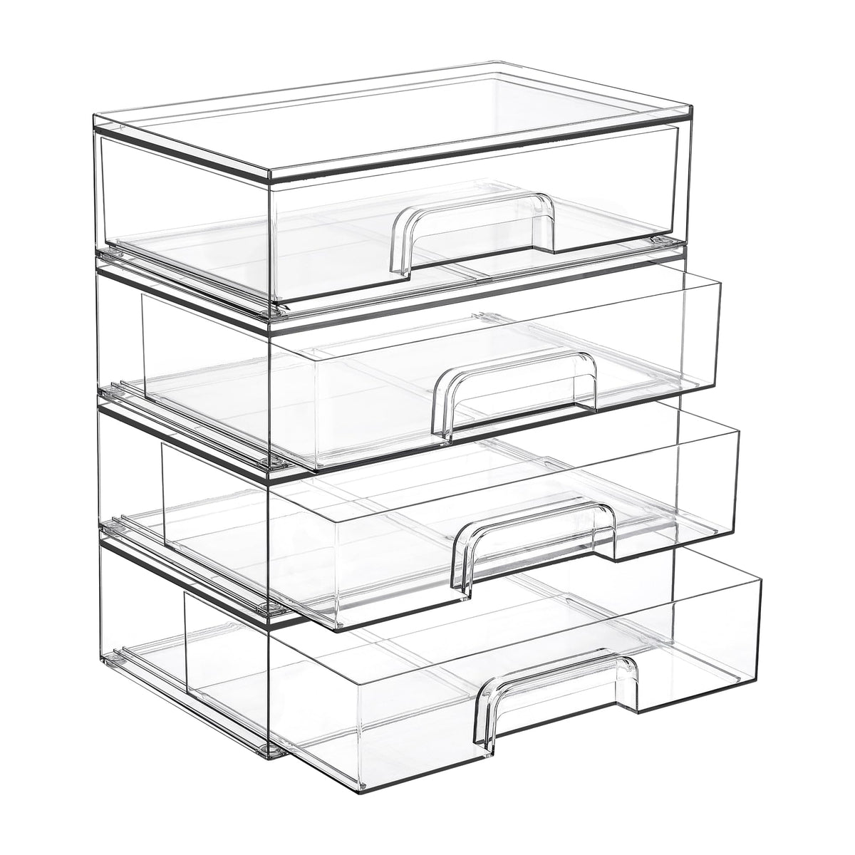 Vtopmart cajones acrílicos apilables frente, ideal para maquillaje organizado