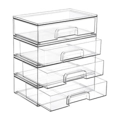 Vtopmart cajones acrílicos apilables frente, ideal para maquillaje organizado