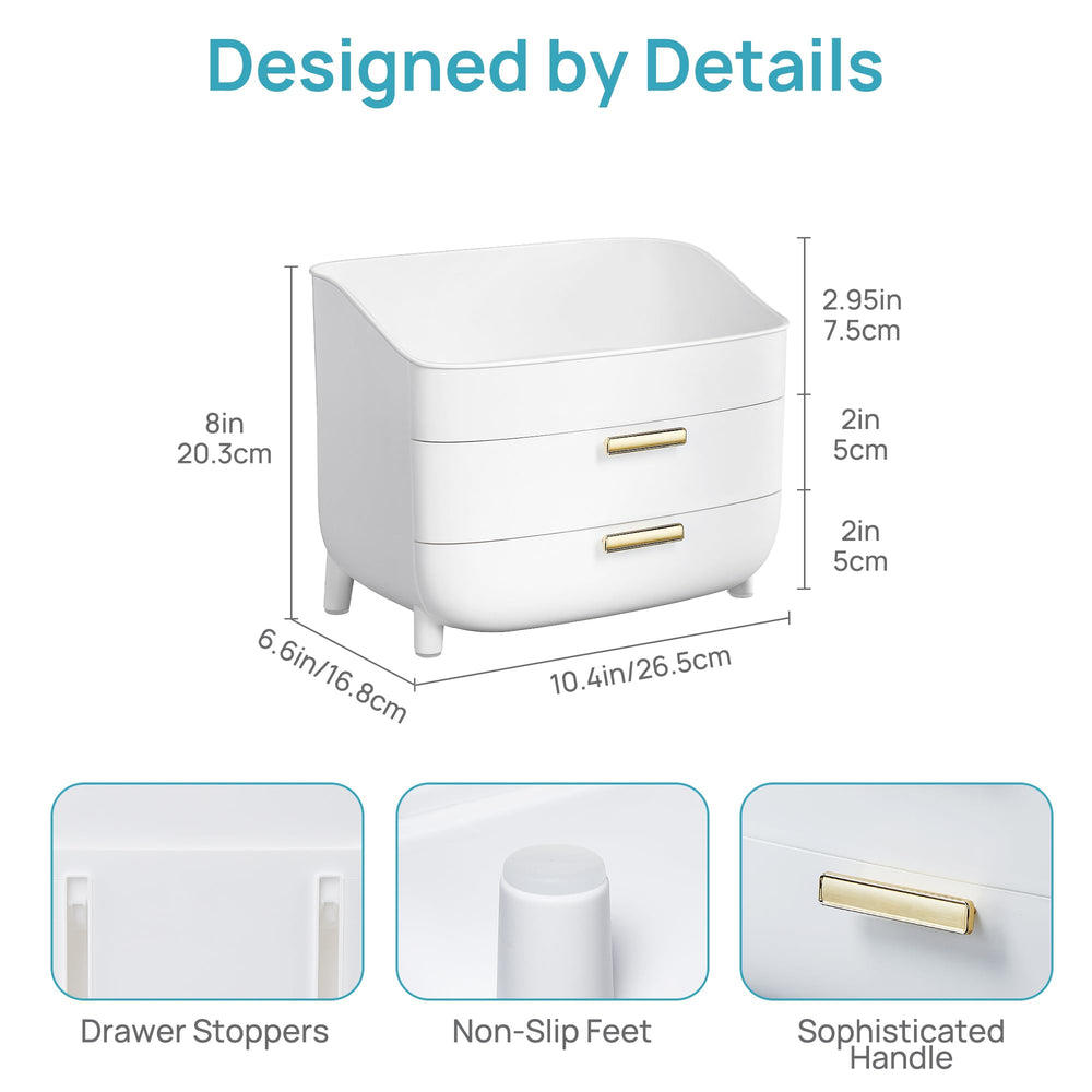 Vtopmart cajones deslizantes con tope para acceso cómodo.