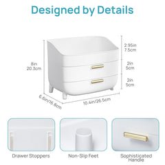 Vtopmart cajones deslizantes con tope para acceso cómodo.
