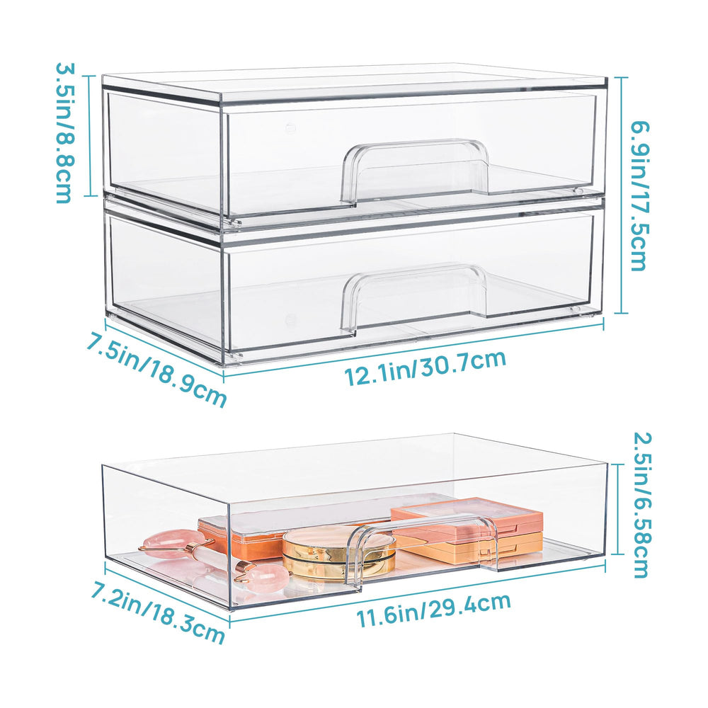 Vtopmart diseño transparente para identificar contenido